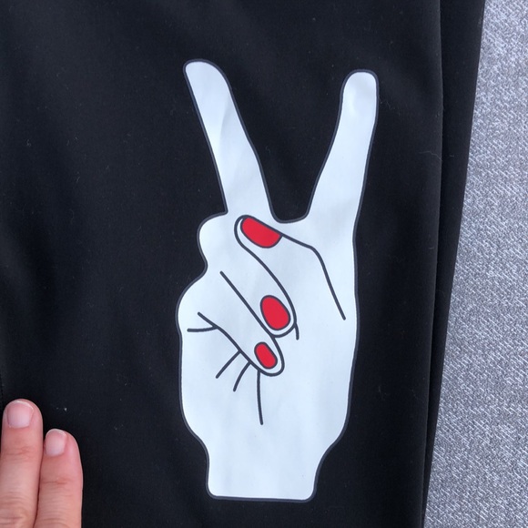 NWOT! - NIKKIb PEACE & LOVE High-Rise Yoga Leggings - Picture 8 of 10